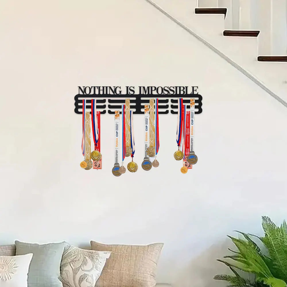Medal Hanger Display Rack Frame – Stainless Steel Medal Holder for Sports
