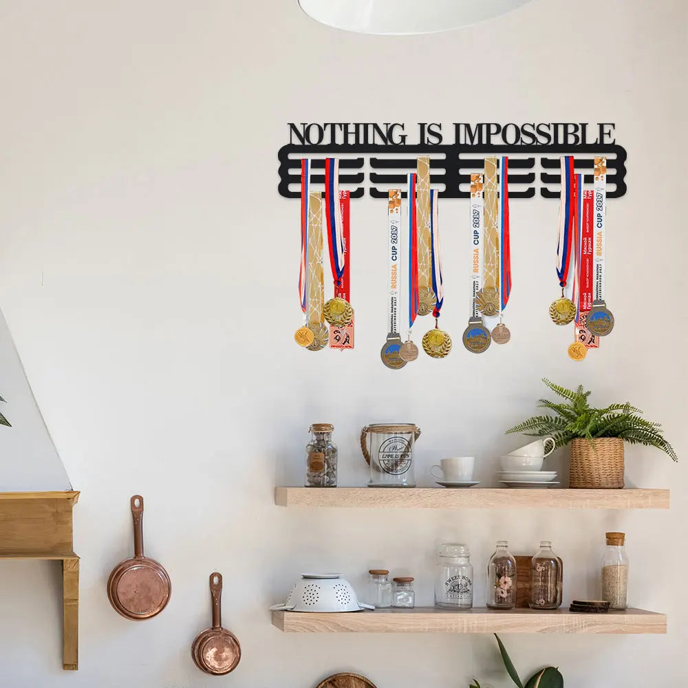 Medal Hanger Display Rack Frame – Stainless Steel Medal Holder for Sports